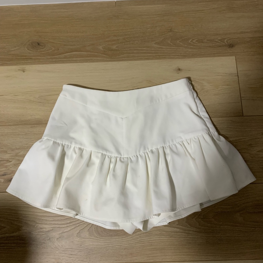 White Skort